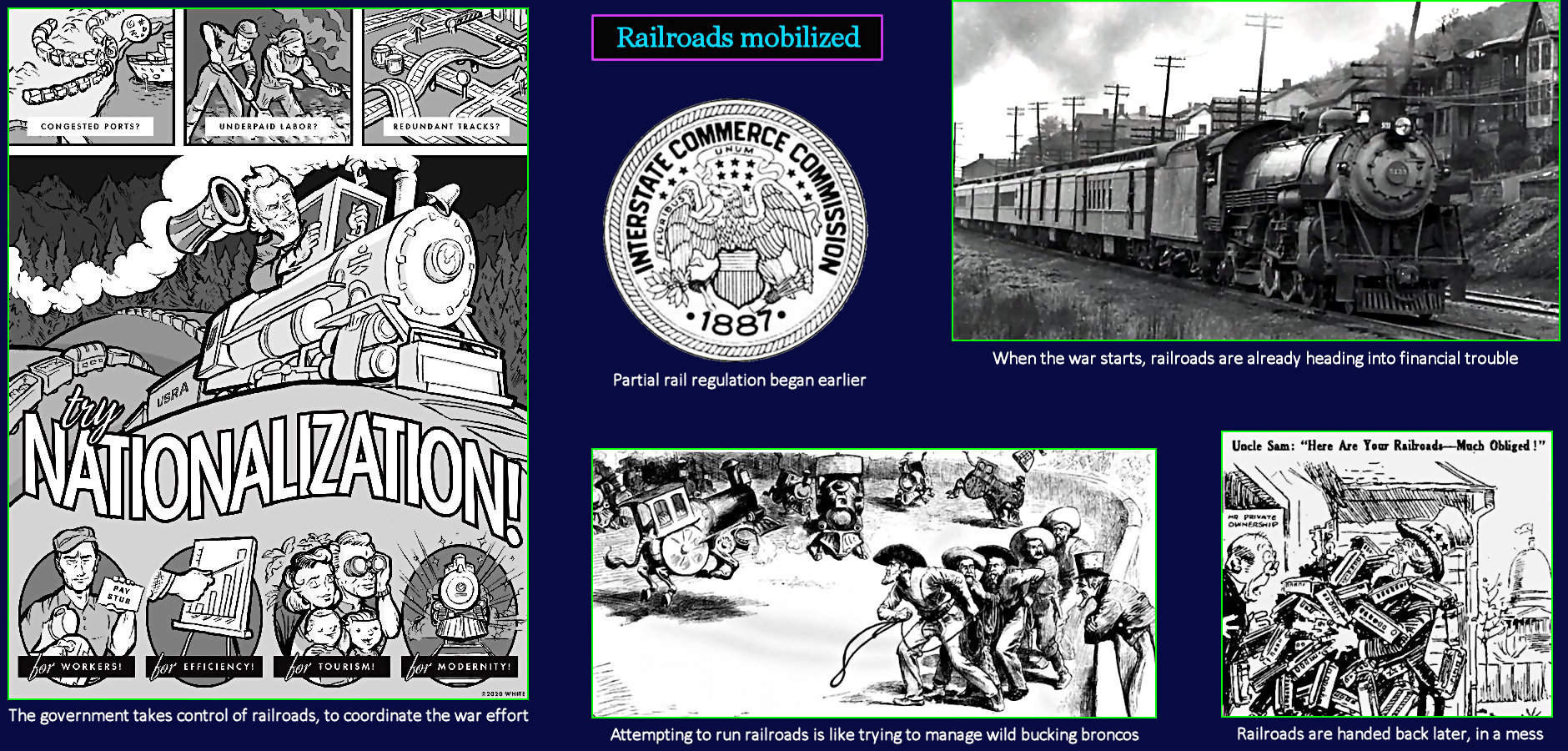 Nationalization of railroads, 1917
